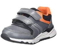 Geox B Pyrip Boy A, Sneakers para Bebé Niño, Multicolor (Dk Grey/Orange), 20 EU
