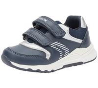 Geox B Pyrip Boy A, Zapatillas Bebé-Niños, Navy Silver, 21 EU