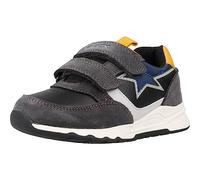 Geox B PYRIP Boy B, Zapatillas para Bebé-Niños, DK Grey/Yellow, 20 EU