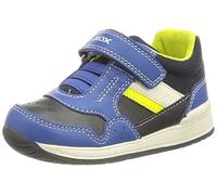 Geox B Rishon Boy A, Botines de Senderismo Bebé-Niños, Multicolor Navy Fluo Yellow, 21 EU