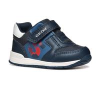 Geox B Rishon Boy A, Botines de Senderismo Bebé-Niños, Navy Dk Red, 18 EU
