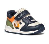 Geox B Rishon Boy A, Botines de Senderismo Bebé-Niños, Navy Lt Orange, 18 EU