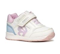 Geox B RISHON Girl A, Zapatillas Bebé-Niñas, White/Sky, 22 EU
