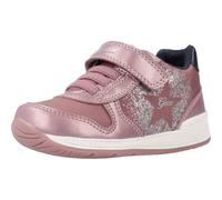 Geox B RISHON Girl A, Zapatillas para Bebé-Niñas, DK Pink/Navy, 18 EU