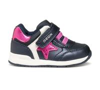 Geox B Rishon Girl, First Walker Shoe Niñas, Azul Marino, Fucsia, 25 EU