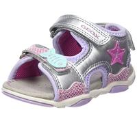 Geox B Sandal Agasim Girl, Sandalias para Bebé Niña, Multicolor (Silver/Lilac), 24 EU