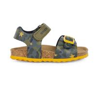 Geox B Sandal Chalki Boy, Sandalia Bebé-Niños, Sage Ochreyellow, 21 EU