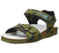 Geox B Sandal Chalki Boy, Sandalia Bebé-Niños, Verde Military, 20 EU