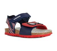 Geox B SANDAL CHALKI BOY, Sandalia para Bebé-Niños, DK NAVY/RED, 20 EU