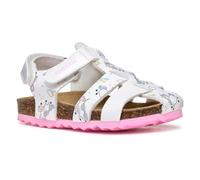 Geox B Sandal CHALKI Girl, Sandalia Bebé-Niñas, White, 24 EU