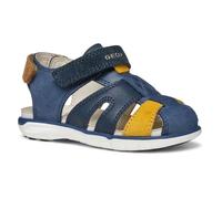 Geox B Sandal Delhi Boy A, Sandalia Bebé-Niños, Dk Navy/Dk Yellow, 24 EU