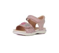 Geox B Sandal Delhi Girl, Sandalia Niñas, Rosa Plateado, 27 EU