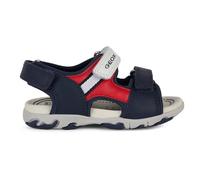 Geox B Sandal Flaffee Boy, Sandalia, Azul Marino Rojo, 21 EU