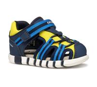 Geox B Sandal IUPIDOO Boy, Sandalia Bebé-Niños, Navy/Fluo Yellow, 22 EU