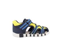 Geox B Sandal IUPIDOO Boy, Sandalia Bebé-Niños, Navy/Fluo Yellow, 19 EU