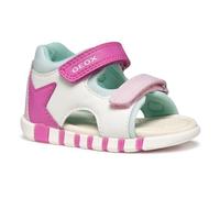 Geox B Sandal IUPIDOO Gir, Sandalia Niñas, White/Fuchsia, 25 EU