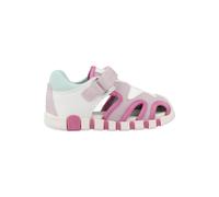 Geox B Sandal IUPIDOO Gir, Sandalia Niñas, White/Fuchsia, 26 EU