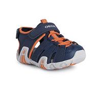 Geox B SANDAL KRAZE, Sandalias, Niños, Multicolor Navy Orange, 20 EU