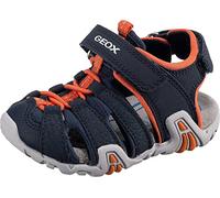 Geox B SANDAL KRAZE, Sandalias, Niños, Multicolor Navy Orange, 22 EU