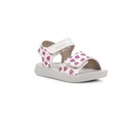 Geox - B SANDAL LIGHTFLOPPY, Sandalia Bebé - Mädchen, White/Fuchsia,