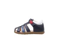 Geox B Sandal Macchia Boy, Primeros Pasos para Bebé Niño, Multicolor (Navy/White), 18 EU