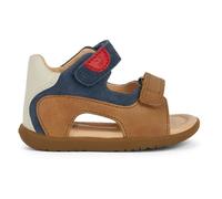Geox B Sandal Macchia Boy, Sandalia Bebé-Niños, Caramel Navy, 22 EU