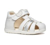 Geox - B SANDAL MACCHIA GIR, Sandalia Bebé - Mädchen, White/Silver,