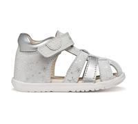 Geox B Sandal Macchia Gir, Sandalia Bebé-Niñas, Blanco y Plateado, 20 EU