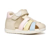 Geox B Sandal MACCHIA Gir, Sandalia Bebé-Niñas, Lt Ivory/Lt Yellow, 19 EU