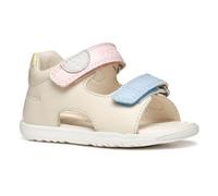 Geox B Sandal MACCHIA Gir, Sandalia Bebé-Niñas, Lt Ivory/Lt Yellow, 22 EU