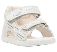 Geox B Sandal Macchia Gir, Sandalia Niñas, Multicolor Off White Lt Silver, 26 EU