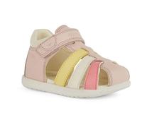 Geox B SANDAL MACCHIA GIR, Sandalia para Bebé-Niñas, LT ROSE/MULTICOLOR, 18 EU