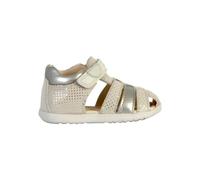 Geox B SANDAL MACCHIA GIR, Sandalia para Bebé-Niñas, OFF WHITE/LT SILVER, 22 EU