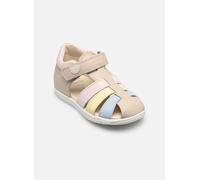 Geox - B SANDAL MACCHIA GIR, Sandalia Bebé - Mädchen, Lt Ivory/Lt Yellow,