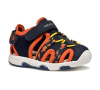 Geox B Sandal Multy Boy B, Sandalia Bebé-Niños, Navy/Orange, 22 EU