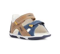 Geox B SANDAL TAPUZ BOY, Primeros Pasos para Bebé-Niños, CARAMEL/NAVY, 18 EU