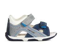 Geox B Sandal Tapuz Boy, Sandalia Bebé-Niños, Grey Navy, 19 EU