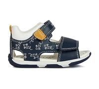 Geox B SANDAL TAPUZ BOY, Sandalia para Bebé-Niños, NAVY/OCHRE, 19 EU