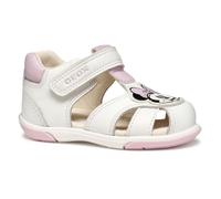 Geox B Sandal ZAPITO Girl, Sandalia Bebé-Niñas, White/Pink, 24 EU