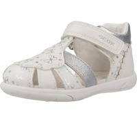 Geox - B SANDAL ZAPITO GIRL, Sandalia Niñas, White/Silver,