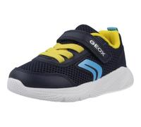 Geox B Sprintye Boy C, Zapatillas Bebé-Niños, Azul Marino y Amarillo, 23 EU