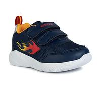 Geox B Sprintye Boy, Zapatillas, Azul Marino y Amarillo, 24 EU