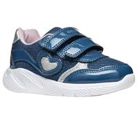 Geox B SPRINTYE Girl A, Zapatillas Bebé-Niñas, Avio/Silver, 22 EU