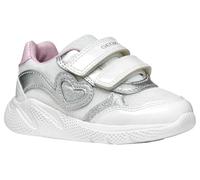 Geox B SPRINTYE Girl A, Zapatillas Niñas, White/Silver, 26 EU