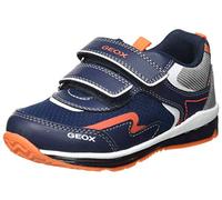 Geox B Todo Boy A, Sneakers para Bebé Niño, Multicolor (Navy/Fluo Orange), 21 EU