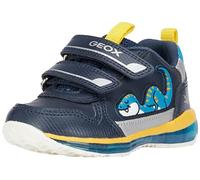 Geox B Todo Boy, Zapatillas para Bebé-Niños, Navy/Yellow, 21 EU