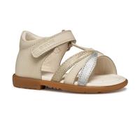 Geox - B VERRED A, Sandalia Niñas, Lt Ivory/Platinum,