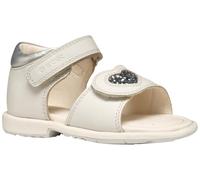 Geox B VERRED B, Sandalia Bebé-Niñas, White/Lt Silver, 24 EU