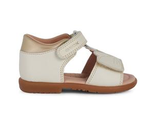 Geox B Verrojo A, Sandalia Niñas, Lt Marfil, 25 EU