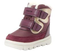 Geox B WILLABOOM GIRL B A, Barco Ankle para Bebé-Niñas, PRUNE/PLATINUM, 25 EU